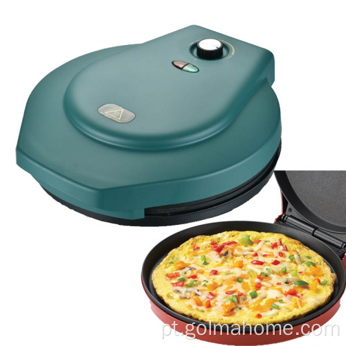 Forno para pizza multifuncional 180 graus aberto para churrasqueira Máquina de fazer pizza elétrica com temperatura ajustável